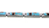 Multicolor Inlay Jewelry Sterling Silver Link Bracelet FX27825